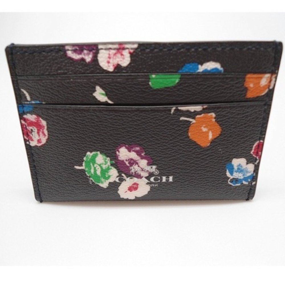Coach Wildflower Rainbow Card Case - NWT